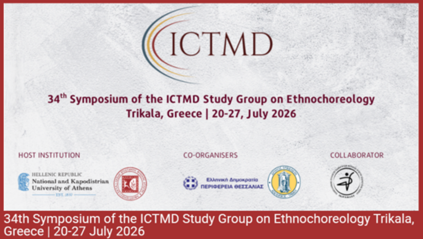 34rd Symposium of the ICTMD Study Group on Ethnochoreology