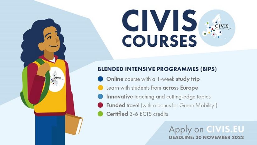 [CIVIS] New! BIPs Programs- Ευκαιρίες συμμετοχής των φοιτητών στις εκπαιδευτικές δράσεις του CIVIS- (Climate, Enviroment, Energy)