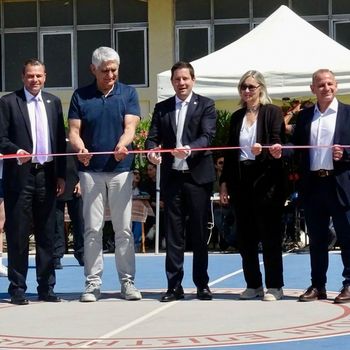Τελετή εγκαινίων των ανακαινισμένων εξωτερικών γηπέδων της Σχολής Επιστήμης Φυσικής Αγωγής και Αθλητισμού